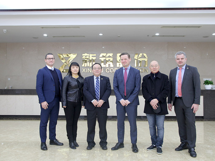  丹麥奧爾堡市政府市長(zhǎng)托馬斯?卡斯特路-拉爾森一行訪蓉，蒞臨新筑股份考察交流