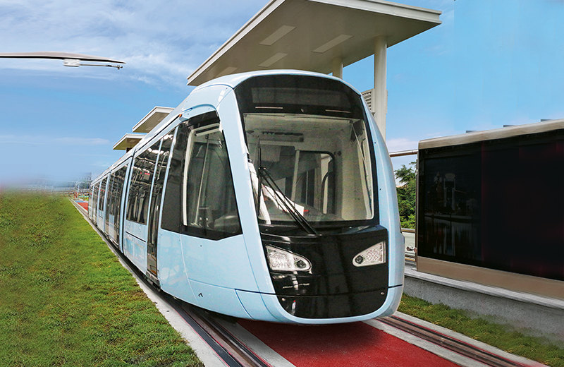 阿爾斯通100%低地板現代有軌電車在蓉2號線